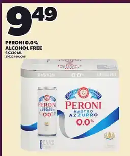 Loblaws PERONI 0.0% ALCOHOL FREE offer
