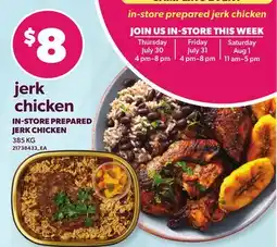 Loblaws IN-STORE PREPARED JERK CHICKEN offer