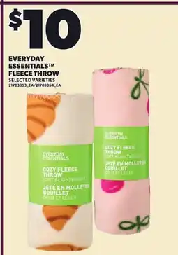 Loblaws EVERYDAY ESSENTIALS FLEECY THROW offer