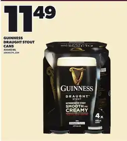 Loblaws GUINNESS DRAUGHT STOUT CANS offer