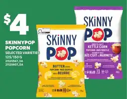 Loblaws SKINNYPOP POPCORN, 125/150 G offer