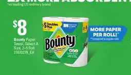 Loblaws BOUNTY PAPER TOWEL, 2-5 Roll offer