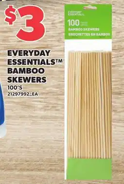 Loblaws EVERYDAY ESSENTIALS BAMBOO SKEWERS, 100'S offer