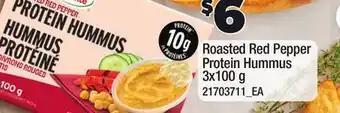 Loblaws ROASTED RED PEPPER PROTEIN HUMMUS offer
