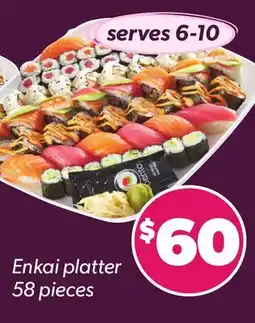 Loblaws ENKAI PLATTER, 58 PIECES offer