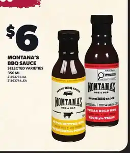 Loblaws MONTANA'S BBQ SAUCE offer