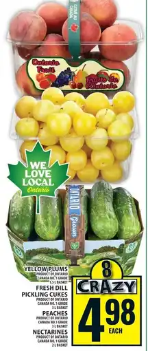 Food Basics Yellow plums offer