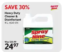 Home Hardware Spray Nine Heavy Duty Cleaner & Disinfectant offer