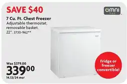 Home Hardware 7 Cu. Ft. Chest Freezer offer