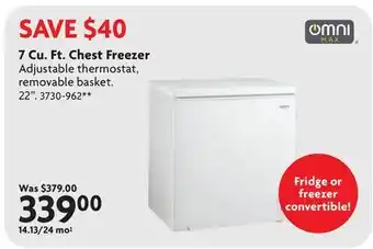Home Hardware 7 Cu. Ft. Chest Freezer offer