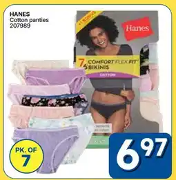 Rossy HANES Cotton panties offer