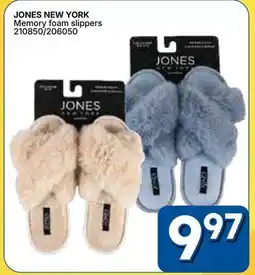Rossy JONES NEW YORK Memory foam slippers offer