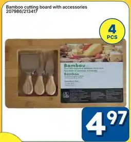 Rossy Bamboo cutting board with accessories offer