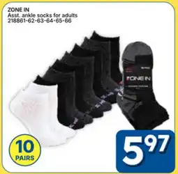 Rossy ZONE IN Ass. ankle socks for adults offer