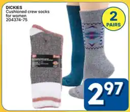 Rossy DICKIES Cushioned crew socks for women offer