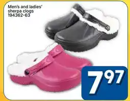 Rossy Men's and ladies' sherpa clogs offer