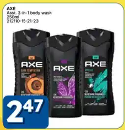 Rossy AXE Ass. 3-in-1 body wash offer