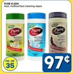 Rossy PURE KLEEN Asst. multisurface cleaning wipes offer