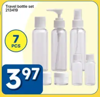 Rossy Travel bottle set offer