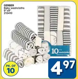 Rossy GERBER Baby washcloths offer