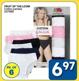 Rossy FRUIT OF THE LOOM Cotton panties offer