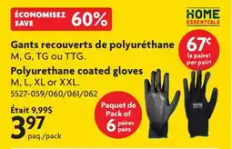 Home Hardware Polyurethane coated gloves offer