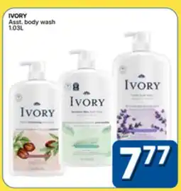 Rossy IVORY Asst. body wash offer