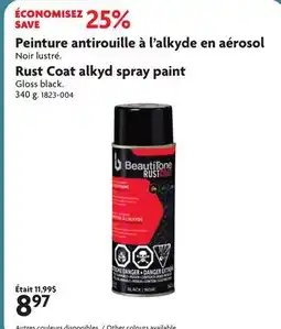 Home Hardware Rust Coat alkyd spray paint offer