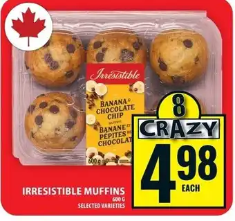 Food Basics Irresistible muffins offer