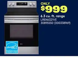 RONA LG 6.3 cu. ft. range offer