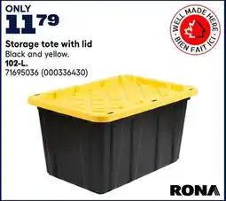 RONA RONA 102-L Storage tote with lid offer