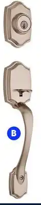 RONA WEISER Brentwood, satin nickel handlesets offer