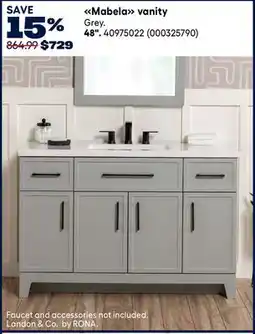 RONA Landon & Co. 48 Mabela vanity offer