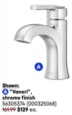RONA All PFISTER bathroom faucets and accessories Vaneri, chrome finish offer