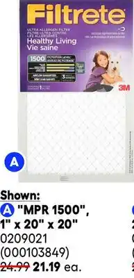 RONA filtrete purple MPR1500 furnace filters offer