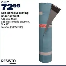 RONA Resisto 3' x 65' Self-adhesive roofing underlayment offer