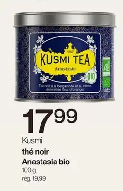 Avril Kusmi thé noir Anastasia bio offer