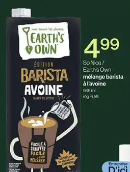 Avril So Nice / Earth's Own mélange barista à l'avoine offer