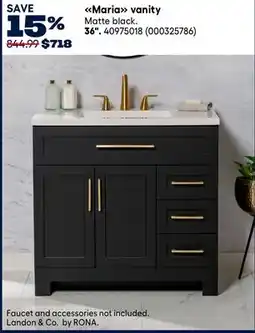 RONA Maria vanity offer