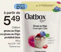 Avril gruau au frigo ou gruau au frigo protéiné bios offer