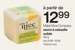 Avril Make Nice Company savon à vaisselle solide offer
