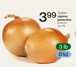 Avril Québec oignons jaunes bios offer