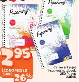 Rossy Paperway 1-subject notebook offer