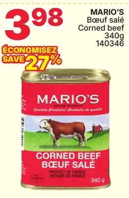 Rossy MARIO'S Corned beef offer