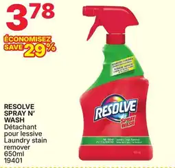 Rossy RESOLVE SPRAY N' WASH Laundry stain remover offer