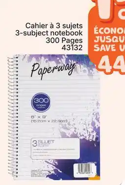 Rossy Paperway 3-subject notebook offer