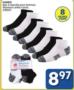 Rossy HANES Women's ankle socks offer