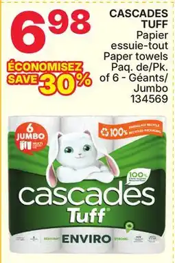 Rossy CASCADES TUFF Paper towels offer