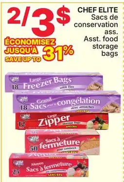 Rossy CHEF ELITE Asst. food storage bags offer