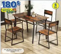 Rossy Rustic dining room set offer